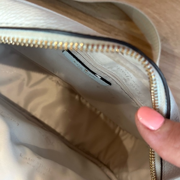 Kate Spade Pebbled Leather Small Flap Camera Bag/ Crossbody Baby Blue - Picture 5 of 5